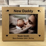 New Daddy Gift Personalised Photo Frame Newborn Baby Gift