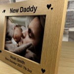 New Daddy Gift Personalised Photo Frame Newborn Baby Gift