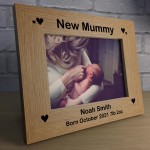 1st Mothers Day Gift For Mum Personalised Photo Frame New Baby