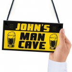 PERSONALISED Man Cave Decor Signs Novelty Bar Games Room