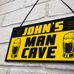 PERSONALISED Man Cave Decor Signs Novelty Bar Games Room