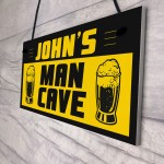 PERSONALISED Man Cave Decor Signs Novelty Bar Games Room