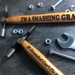 Funny JOKE Christmas Birthday Gift For Grandad Engraved Hammer