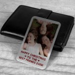 Best Friend Gift For Christmas Personalised Photo Wallet Card