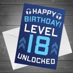 18th Birthday Gamer Card For Son Brother Gaming Theme Birthday