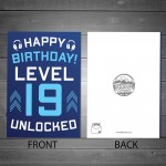 19th Birthday Gamer Card For Son Brother Gaming Theme Birthday