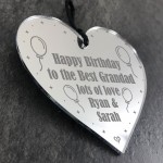 Best Grandad Birthday Gift Personalised Engraved Heart Gift