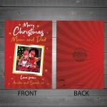 Christmas Card For Mum Dad Personalised Photo Card