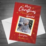 Christmas Card For Nanny Grandad Personalised Photo Card