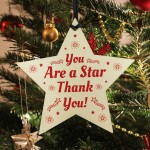 You Are A Star Gift Wooden Hanging Star Thank You Gift