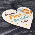 First Birthday Gift Personalised Gift For Daughter Son Heart