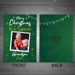 Christmas Card For Grandson Personalised Photo Card