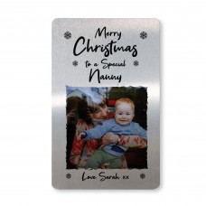 Merry Christmas To A Special Nanny Personalised Photo Card