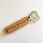 Novelty Uncle Gift Wooden Bottle Opener Christmas Birthday Gift