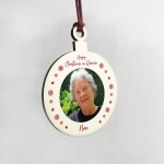 Personalised Christmas In Heaven Hanging Tree Bauble Mum Dad