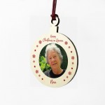 Personalised Christmas In Heaven Hanging Tree Bauble Mum Dad