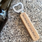 Best Daddy Ever Gift Personalised Wood Bottle Opener Birthday