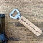 Best Daddy Ever Gift Personalised Wood Bottle Opener Birthday