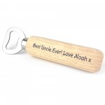 Best Uncle Ever Gift Personalised Wood Bottle Opener Birthday