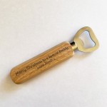 Christmas Gift For Daddy Personalised Wood Bottle Opener