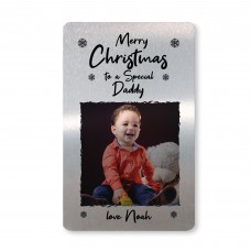 Merry Christmas To A Special Daddy Personalised Photo Card Gift