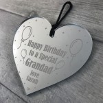 Birthday Gift For Grandad Personalised Engraved Heart Gift