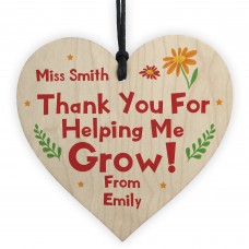 Thank You For Helping Me Grow Thank You Gift Personalised