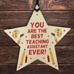 Teaching Assistant Gift Wooden Hanging Star Special Thank You Gi