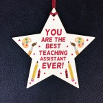 Teaching Assistant Gift Wooden Hanging Star Special Thank You Gi