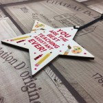 Teaching Assistant Gift Wooden Hanging Star Special Thank You Gi