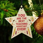 Teaching Assistant Gift Wooden Hanging Star Special Thank You Gi