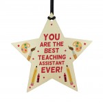 Teaching Assistant Gift Wooden Hanging Star Special Thank You Gi