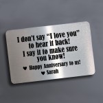 Anniversary Gifts For Boyfriend Girlfriend Personalised Card