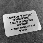 Anniversary Gifts For Boyfriend Girlfriend Personalised Card