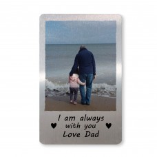 Memorial Gift For Dad Personalised Metal Card In Memory Gift