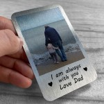 Memorial Gift For Dad Personalised Metal Card In Memory Gift
