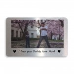 Personalised I Love You Daddy Gift From Daughter Son Photo Card 