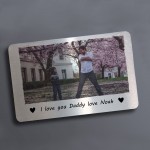 Personalised I Love You Daddy Gift From Daughter Son Photo Card 