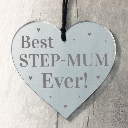 Best Step Mum Gifts Mirror Heart Gift For Mum Novelty Birthday