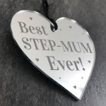 Best Step Mum Gifts Mirror Heart Gift For Mum Novelty Birthday