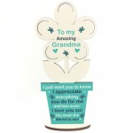 Thank You Grandma Gift Flower Birthday Gift For Her Grandparent