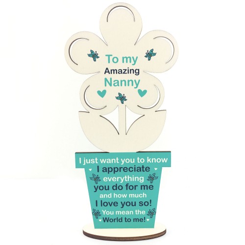 Thank You Nanny Gift Birthday Gift For Her Grandparent Gift