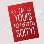Funny Joke Card For Valentines Day Anniversary Card For Men