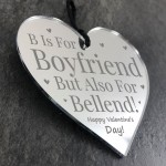 Funny Boyfriend Engraved Heart Valentines Day Gift For Boyfriend