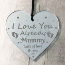 I Love You Already Mummy From Bump Gifts Engraved Heart