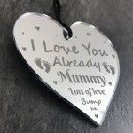 I Love You Already Mummy From Bump Gifts Engraved Heart