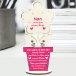 Nan Gift Poem Personalised Flower Birthday Gift Grandparent Gift