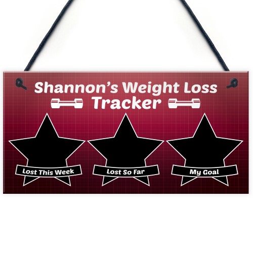 Weight Loss Personalised Countdown Plaque Diet Slimming Gifts