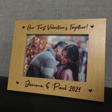Our First Valentines Day Together Gift Personalised Photo Frame