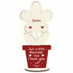 Personalised Anniversary Gift For Him Her Flower Love You Gift